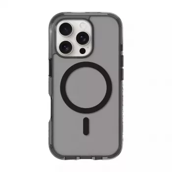 Telefonikott LAUT CRYSTAL MATTER X iPhone 16 Pro jaoks, läbipaistev/must, PC+TPU, 6,1-tollisele ekraanile