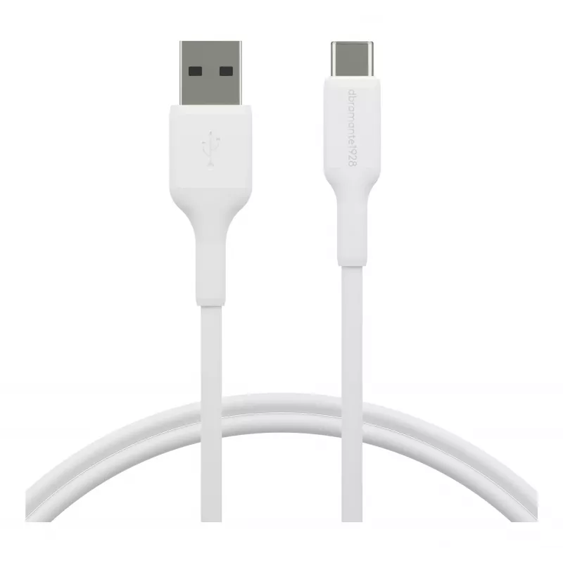 dbramante1928 re-charge - kaabel 1 m USB-A USB-C-le - W, 1 m, USB A, USB C, USB 2.0, 0,48 Gbit/s, valge