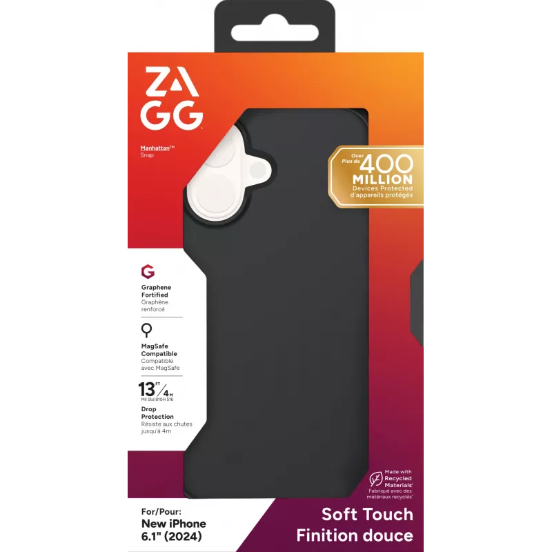 ZAGG Cases Manhattan Snap Apple iPhone 16 Must, Kate, Apple, iPhone 16, Must