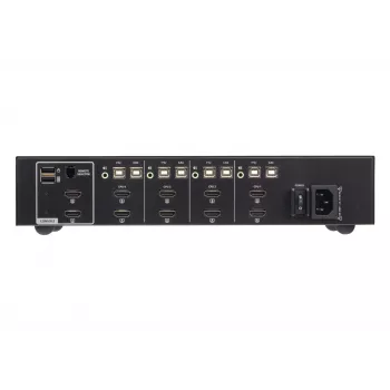 ATEN 4-pordiline USB HDMI kahe kuvariga turvaline KVM-lüliti CAC-iga (4 arvutit, 4K UHD 3840×2160)