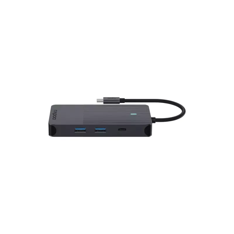 Rapoo UCM-2005 liidesekaarte/adapter 3,5 mm DisplayPort HDMI RJ-45 USB 3.2 Gen 1 USB USB-C
