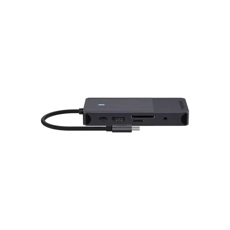 Rapoo UCM-2005 liidesekaarte/adapter 3,5 mm DisplayPort HDMI RJ-45 USB 3.2 Gen 1 USB USB-C