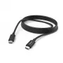 Hama laadimiskaabel, USB-C - USB-C, 3 m, must
