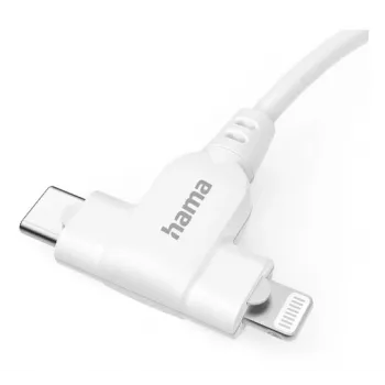 Hama 00201722 USB-kaabel USB 2.0 1,5 m USB C USB C/Lightning Valge