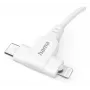 Hama 00201722 USB-kaabel USB 2.0 1,5 m USB C USB C/Lightning Valge