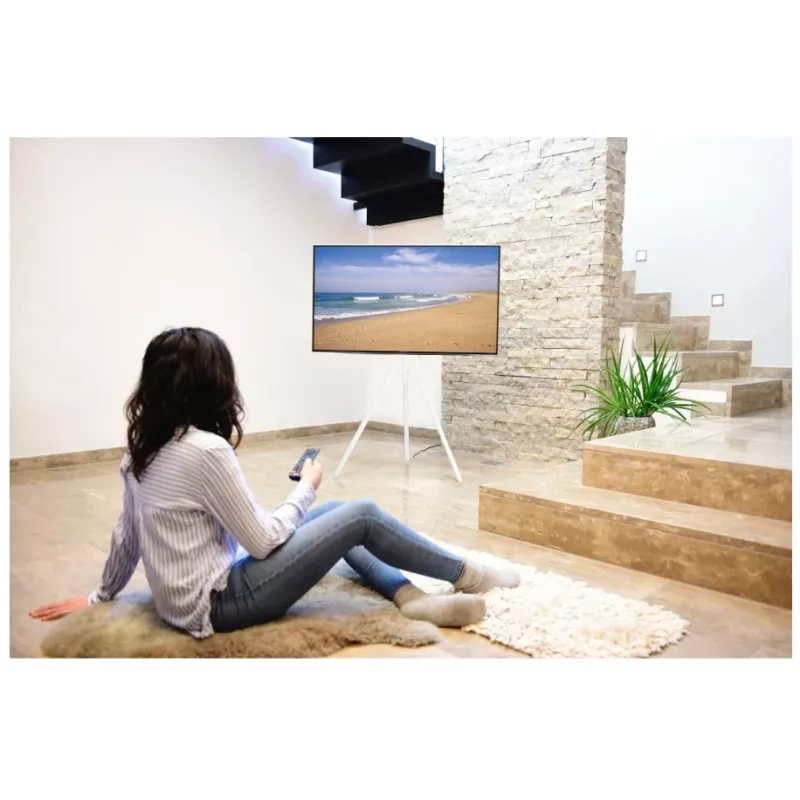 Hama 00220871 TV kinnitus/statiiv 190.5 cm (75 tolli) Valge