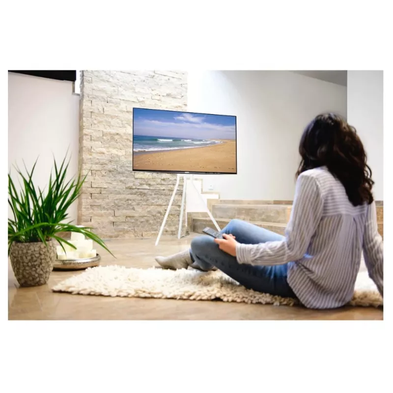 Hama 00220871 TV kinnitus/statiiv 190.5 cm (75 tolli) Valge
