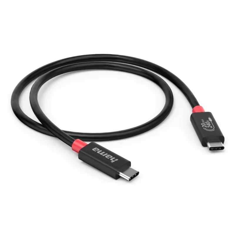Hama 00200788 USB-kaabel 1 m USB C Must
