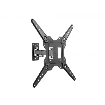Equip 23 tolli kuni 55 tolli täisliigutusega teleri seinakinnitusklamber, 100 x 100 mm, 400 x 400 mm, -8 - 5°, -90 - 90°, roostevaba teras, must