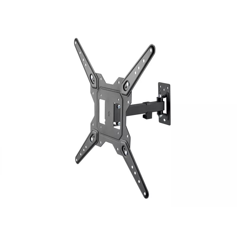 Equip 23 tolli kuni 55 tolli täisliigutusega teleri seinakinnitusklamber, 100 x 100 mm, 400 x 400 mm, -8 - 5°, -90 - 90°, roostevaba teras, must