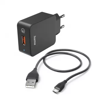 Hama 00201621 mobiilseadme laadija Nutitelefon, Tahvelarvuti Must AC Kiirlaadimine Siseruumides
