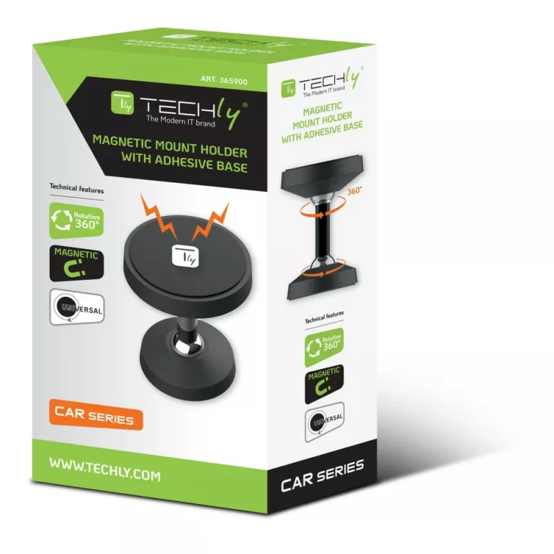 Techly I-SMART-UNI7 hoidik Passiivne hoidik Mobiiltelefon/nutitelefon Must