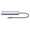 Manhattan USB-C dokk/jaotur, pordid (x6): Ethernet, HDMI, USB-A (x3) ja USB-C, toiteedastusega (PD) 100 W – vajab välist USB-C laadijat (ei kuulu komplekti). USB-toitega (välist toiteallikat pole vaja), kui PD ei kasutata