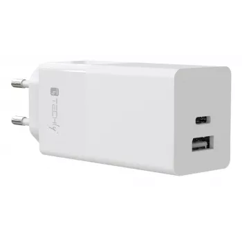 Techly IPW-PD100W-WH mobiilseadme laadija Akupank, Nutitelefon, Tahvelarvuti, Universaalne Valge Kiirlaadimine Sisetingimustesse