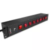 Lindy 73025 toitejaotusseade (PDU) 8 vahelduvvoolupesa 1,5U must