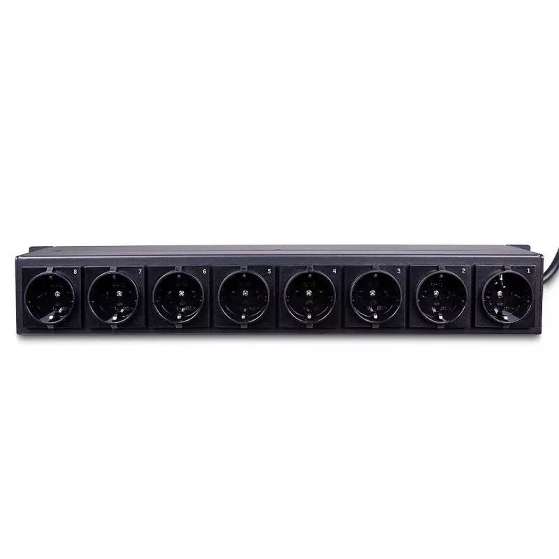 Lindy 73025 toitejaotusseade (PDU) 8 vahelduvvoolupesa 1,5U must