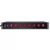 Lindy 73025 toitejaotusseade (PDU) 8 vahelduvvoolupesa 1,5U must
