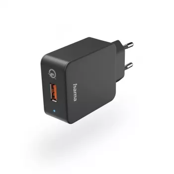 Hama Qualcomm® Quick Charge™ 3.0 Nutitelefon Must Vahelduvvool Kiirlaadimine Siseruumides