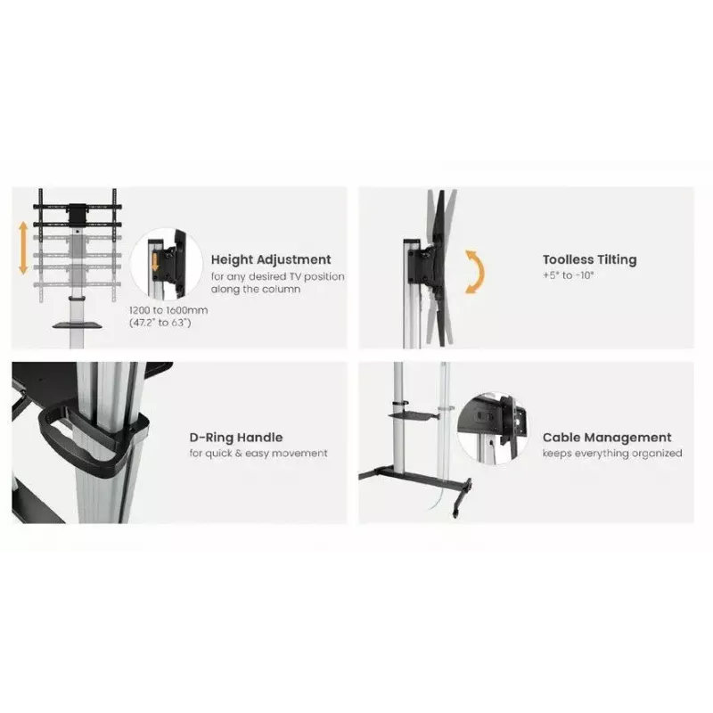 Equip 60-tolline – 100-tolline Eco ülisuur ekraanikäru
