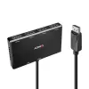 Lindy 4-pordiline DisplayPort 1.2 MST jaotur, DisplayPort, DisplayPort, 1920 x 1080 (HD 1080), 3840 x 2160, Must, Akrüülnitriilbutadieenstüreen (ABS), CE, UKCA, FCC, RoHS ja REACH