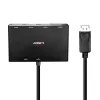 Lindy 4-pordiline DisplayPort 1.2 MST jaotur, DisplayPort, DisplayPort, 1920 x 1080 (HD 1080), 3840 x 2160, Must, Akrüülnitriilbutadieenstüreen (ABS), CE, UKCA, FCC, RoHS ja REACH