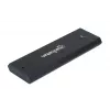 Manhattan M.2 NVMe SSD-korpus, USB-C emane ühendus, 10 Gbps (USB 3.2 Gen2 ehk USB 3.1), UASP-ühilduv, SuperSpeed+ USB, alumiinium, must, kolmeaastane garantii