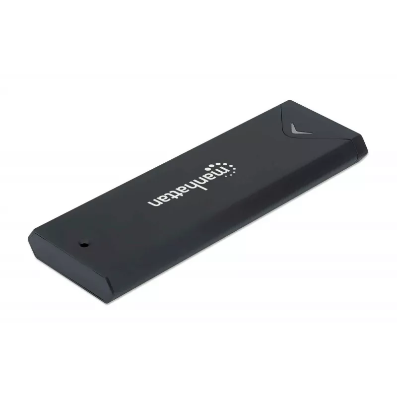 Manhattan M.2 NVMe SSD-korpus, USB-C emane ühendus, 10 Gbps (USB 3.2 Gen2 ehk USB 3.1), UASP-ühilduv, SuperSpeed+ USB, alumiinium, must, kolmeaastane garantii