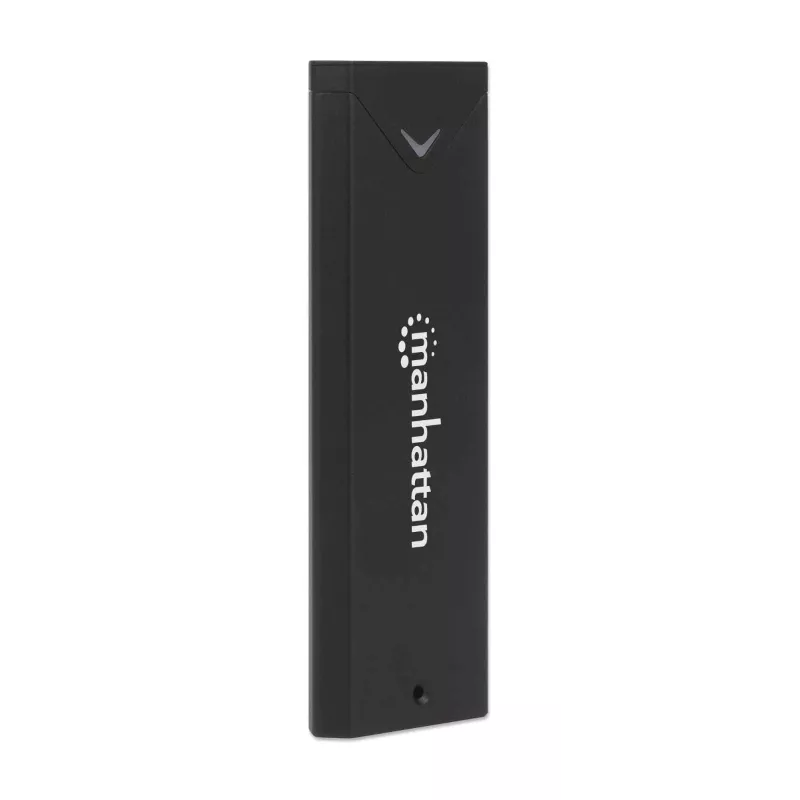 Manhattan M.2 NVMe SSD-korpus, USB-C emane ühendus, 10 Gbps (USB 3.2 Gen2 ehk USB 3.1), UASP-ühilduv, SuperSpeed+ USB, alumiinium, must, kolmeaastane garantii