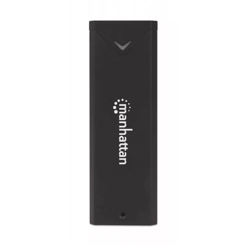Manhattan M.2 NVMe SSD-korpus, USB-C emane ühendus, 10 Gbps (USB 3.2 Gen2 ehk USB 3.1), UASP-ühilduv, SuperSpeed+ USB, alumiinium, must, kolmeaastane garantii