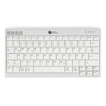 BakkerElkhuizen UltraBoard 950 V2 Wireless UK Qwerty, Tenkeyless (80–87%), juhtmega ja juhtmevaba, USB + Bluetooth, käärikuklahv, QWERTY, tumehall, helehall