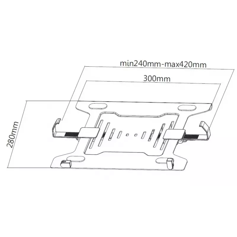 Sülearvuti alus Equip Laptop Holder 10 tolli kuni 15,6 tolli