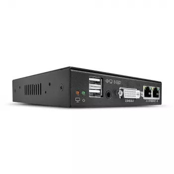Lindy KVM üle IP pöördus, DVI-I, USB ja PS/2, juhtmega, 1920 x 1200 pikslit, metall, CE, UKCA, FCC, CP65, DVI-I, 5 V