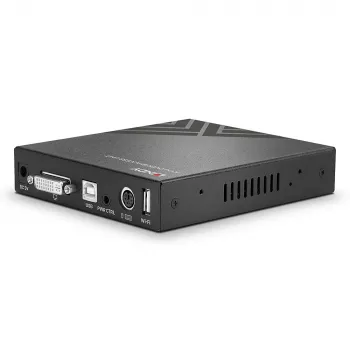 Lindy KVM üle IP pöördus, DVI-I, USB ja PS/2, juhtmega, 1920 x 1200 pikslit, metall, CE, UKCA, FCC, CP65, DVI-I, 5 V