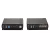 Lindy 140m Cat.6 DVI-D, USB, Audio ja RS-232 KVM-pikendaja, Saatja ja vastuvõtja, Juhtmega, 140 m, Cat6, 60 Hz, Must
