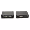 Lindy 140m Cat.6 DVI-D, USB, Audio ja RS-232 KVM-pikendaja, Saatja ja vastuvõtja, Juhtmega, 140 m, Cat6, 60 Hz, Must
