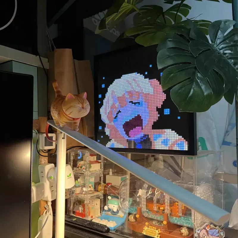 Digitaalne pildiraam Divoom Pixoo64 Must Wi-Fi 64x64 RGB LED