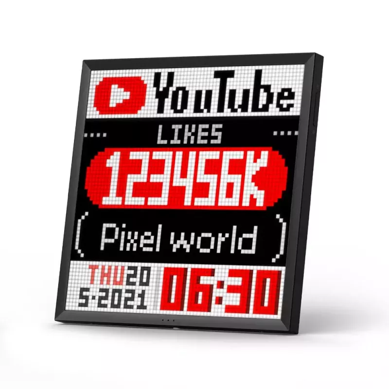 Digitaalne pildiraam Divoom Pixoo64 Must Wi-Fi 64x64 RGB LED