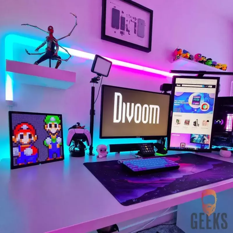 Digitaalne pildiraam Divoom Pixoo64 Must Wi-Fi 64x64 RGB LED