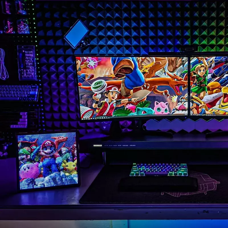 Digitaalne pildiraam Divoom Pixoo64 Must Wi-Fi 64x64 RGB LED