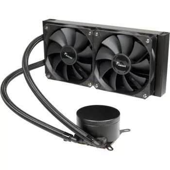 Kõik-ühes vedelik-CPU-jahuti INTER-TECH Argus Iceman B-240 — 12 cm ventilaator, hüdrauliline laager, must