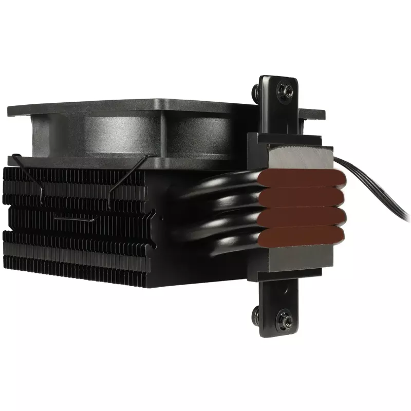 Õhkjahuti INTER-TECH 4P90 Pro Bulk, 92 mm ventilaator, hüdrauliline laager, 12 V, toetab AM5/AM4/AMD ja mitmeid Inteli sokleid, must