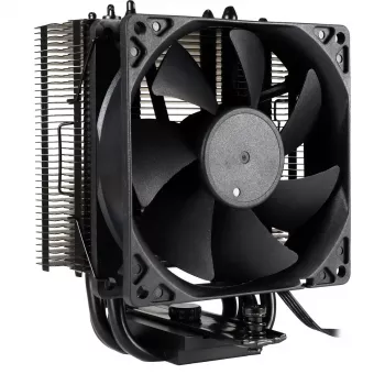 Õhkjahuti INTER-TECH 4P90 Pro Bulk, 92 mm ventilaator, hüdrauliline laager, 12 V, toetab AM5/AM4/AMD ja mitmeid Inteli sokleid, must