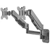Manhattan Dual Wall Mount for TV & Monitors (Full Motion Gas Spring), For screens 17 inch to 32 inch, VESA Ühilduvus: 75x75mm and 100x100mm - check the dimensions of the four mounting holes on back of screen to ensure it fits, Max 8kg each, Must, Bracket