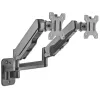 Manhattan Dual Wall Mount for TV & Monitors (Full Motion Gas Spring), For screens 17 inch to 32 inch, VESA Ühilduvus: 75x75mm and 100x100mm - check the dimensions of the four mounting holes on back of screen to ensure it fits, Max 8kg each, Must, Bracket