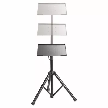 Manhattan Tripod Floor Mount for TV/Monitor/Projector/Laptop, For screens: 13 inch to 32 inch, VESA compatibility: 75x75 and 100x100mm - check the dimensions of the four mounting holes on back of screen to ensure it fits, Max 15kg, Height Adjustable, Must, Bracket