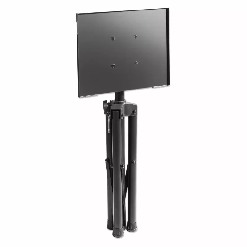 Manhattan Tripod Floor Mount for TV/Monitor/Projector/Laptop, For screens: 13 inch to 32 inch, VESA compatibility: 75x75 and 100x100mm - check the dimensions of the four mounting holes on back of screen to ensure it fits, Max 15kg, Height Adjustable, Must, Bracket