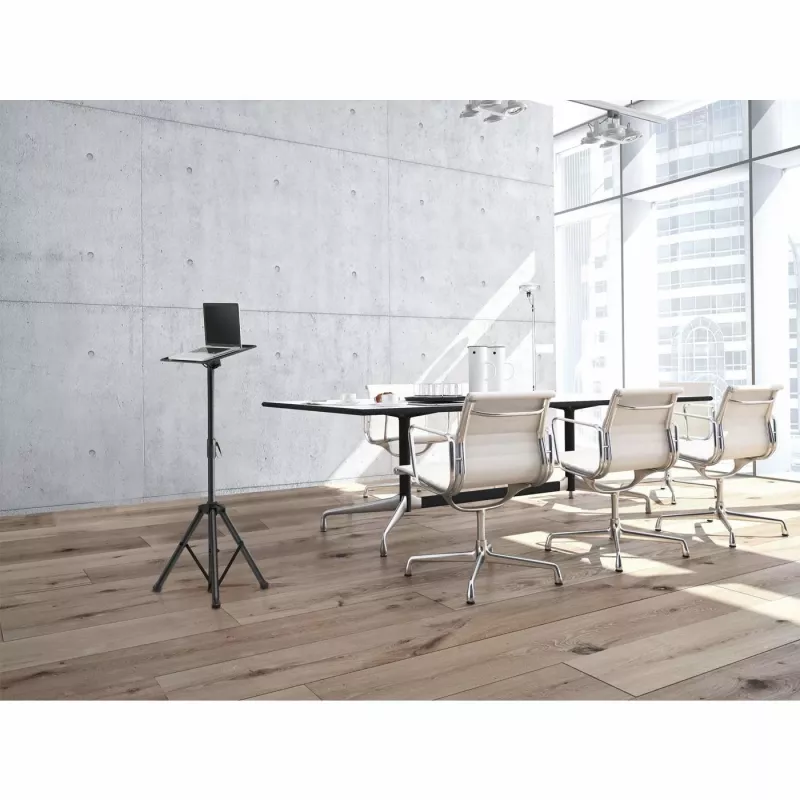 Manhattan Tripod Floor Mount for TV/Monitor/Projector/Laptop, For screens: 13 inch to 32 inch, VESA compatibility: 75x75 and 100x100mm - check the dimensions of the four mounting holes on back of screen to ensure it fits, Max 15kg, Height Adjustable, Must, Bracket