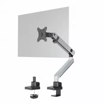 Durable SELECT PLUS Monitor Mount 509623 koos varrega 1 monitorile, lauamontaaž, hõbedane