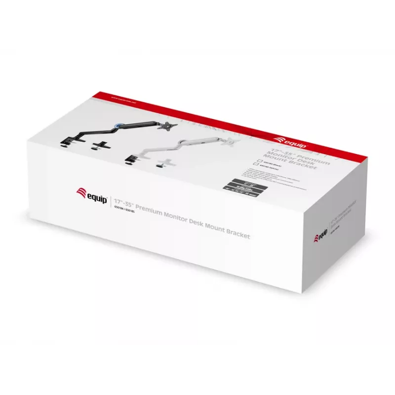 Equip 17–35-tolline Premium Monitori Lauakinnitusklamber, Must