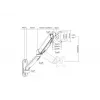 Equip 17-tolline kuni 32-tolline ühe monitori seinakinnitusklamber, käe pikkus: 564 mm